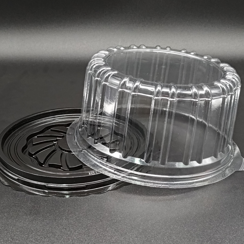 SS Cake Tray 20 20x10cm Hitam