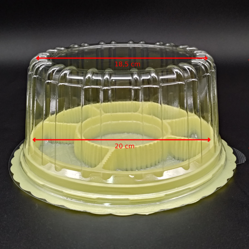 SS Cake Tray 20 Sekat 20x10cm Ivory