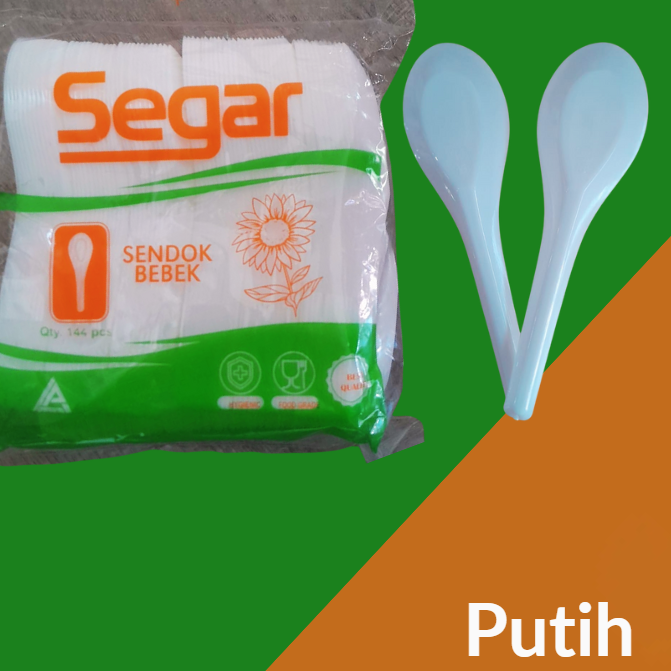 SEGAR PP Sendok Bebek Putih Pak(144)