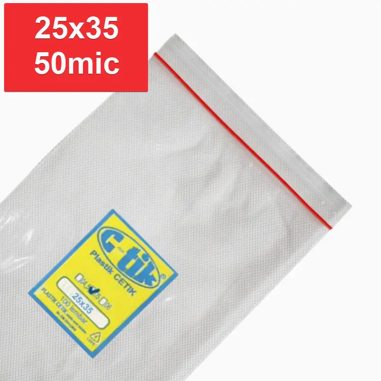 Ctik/Cetik Klip 25x35 50mic Pak(100)