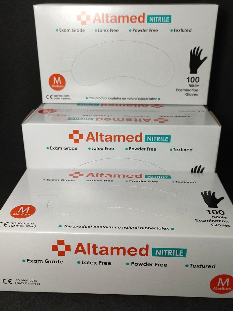 Altamed Sarung Tangan M Nitrile Hitam Pak(50)