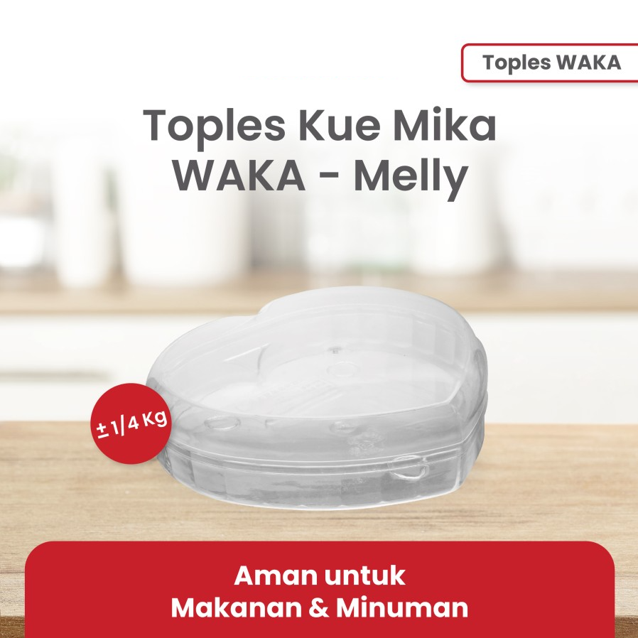 WAKA Toples Kue Mika Melly 1/4kg