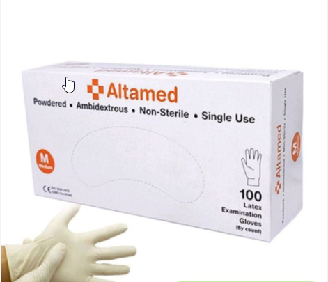 Altamed Sarung Tangan M Latex Putih Pak(50)