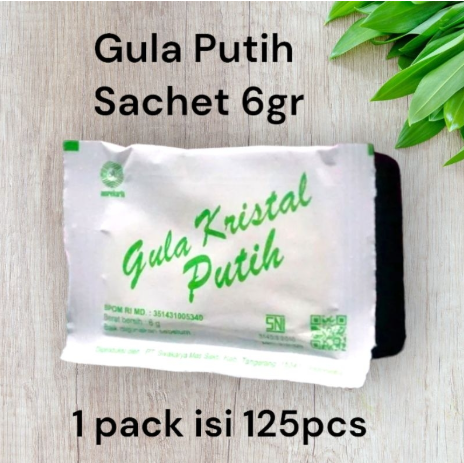 SWA Gula Putih Sachet 6gr Pak(125)