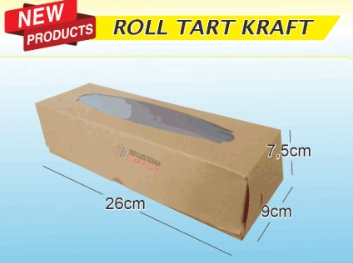 LUB Dus RollTart 26x9x7.5 Window Kraft 