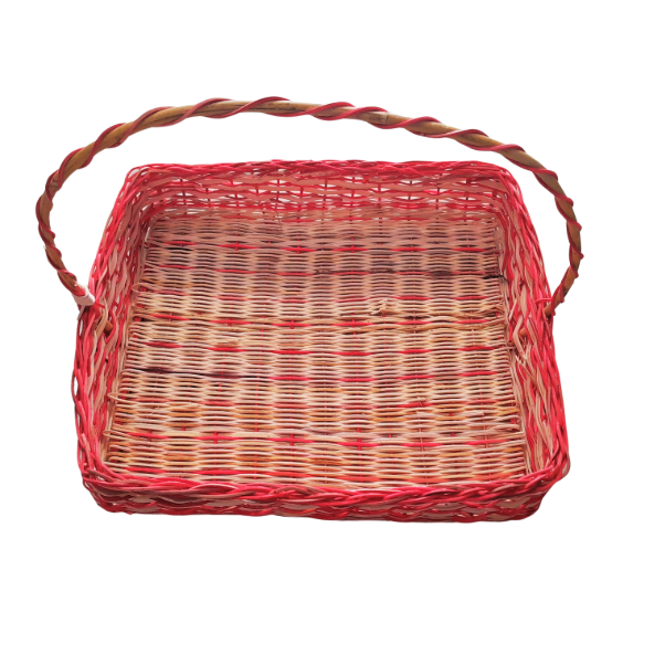 ALF Keranjang Rotan Silang Segi Jumbo 35x40cm