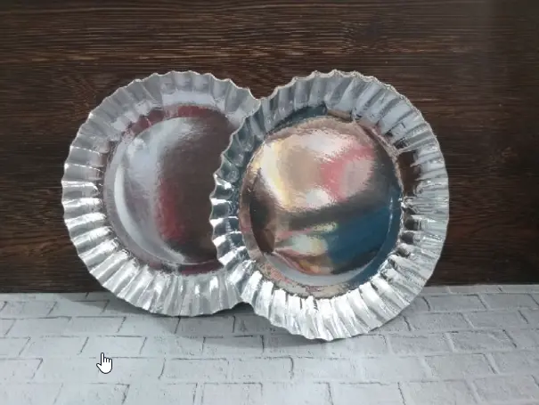 BTG Piring Kue Bulat Tanggung Perak