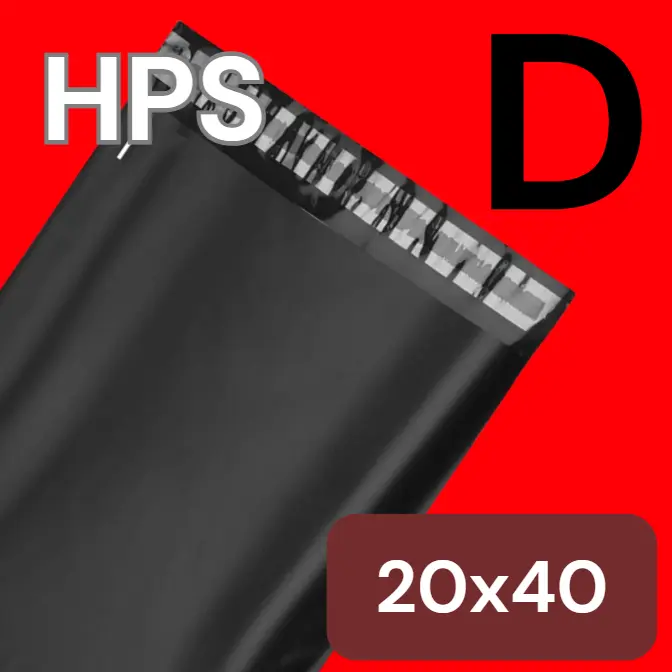HPS Polymailer 20x40 Grade D Hitam Pak(100)