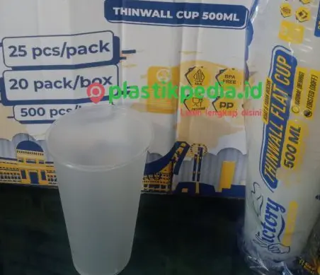 Victory PP Inject Cup 16oz 500ml Frosted