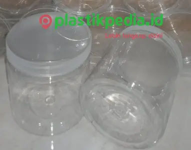 KS Toples Cylinder 600ml 35g + Tutup Jar Natural 