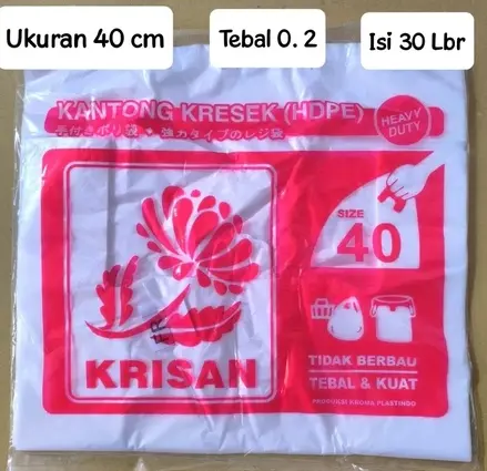 KRISAN Kresek 002x40x65 Transparan Pak(30) 