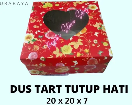 Dus Tar Pendek 20x7 Tutup Hati Motif 