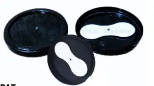 IRP Lid Ice Cream Hitam 2oz, 4oz, 6oz