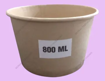 Djoypack Paper Bowl 800ml 27oz Kraft 