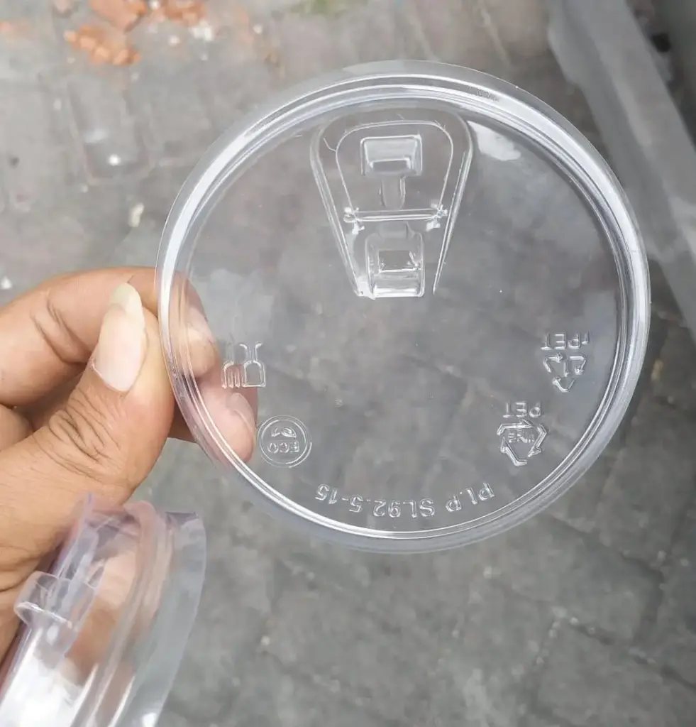 POLIPACK PET Lid Sippy Strawless D92.5 New