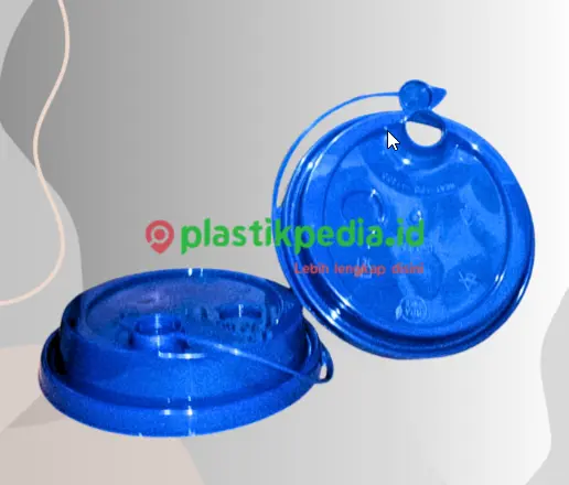 WAL PP Inject Tutup Lid Sambung D9cm Biru 