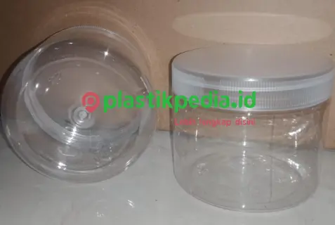 KS Toples Cylinder 400ml 30g + Tutup Jar Natural    