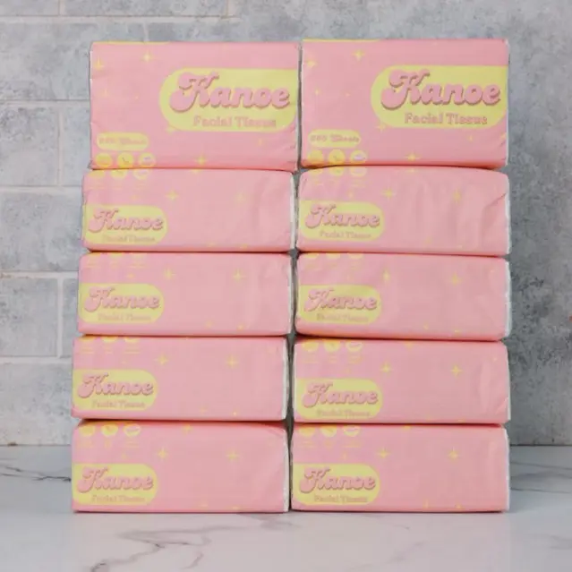 Kanoe Facial Tissue Pink 360s