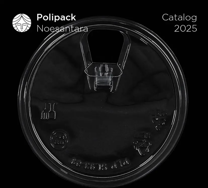 POLIPACK PET Lid Sippy Strawless D92.5 New