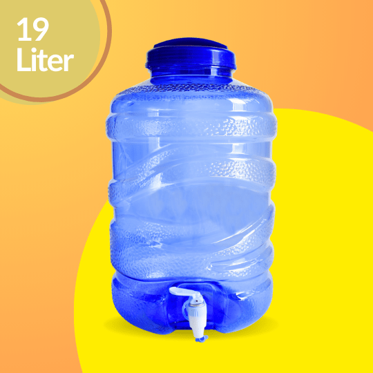 Galon Guci 12L Biru + Kran + Tutup