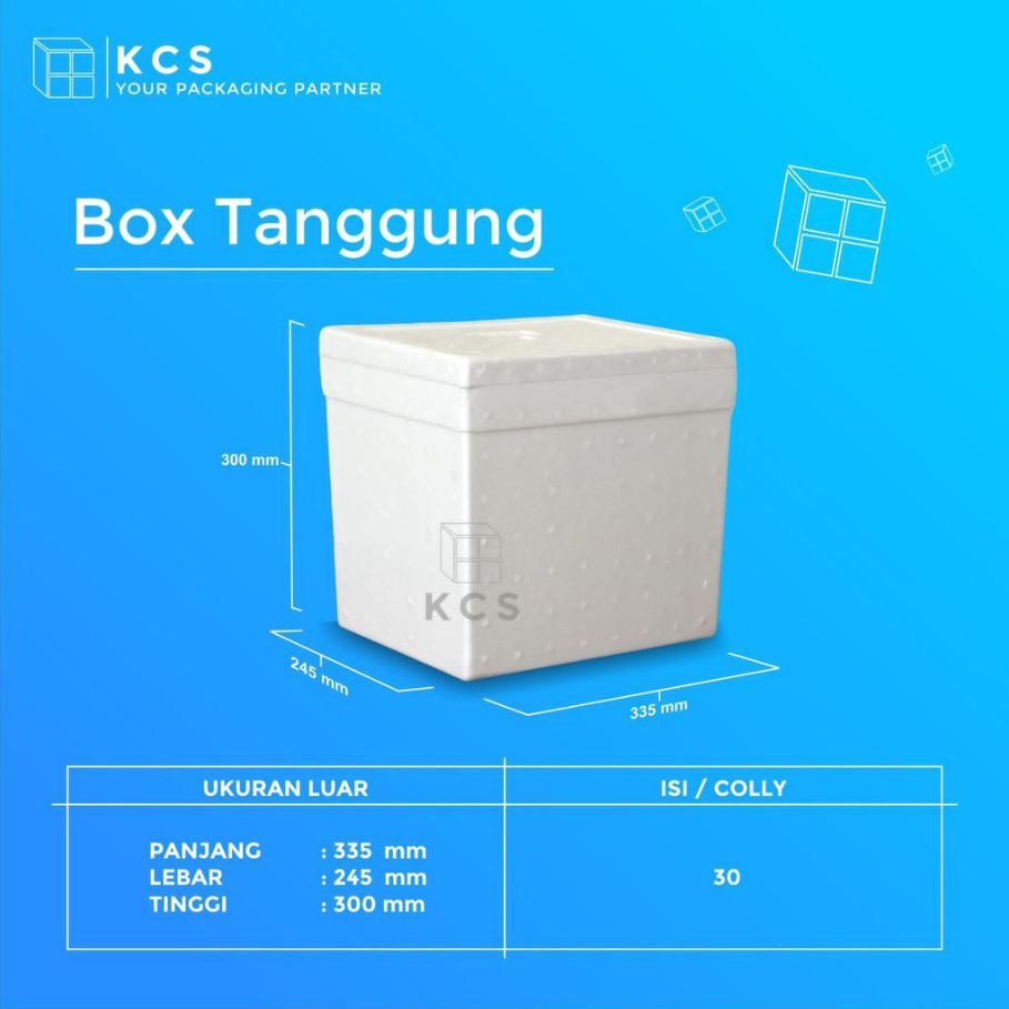 KCS Styrofoam Box Es Tanggung 335x245x300mm