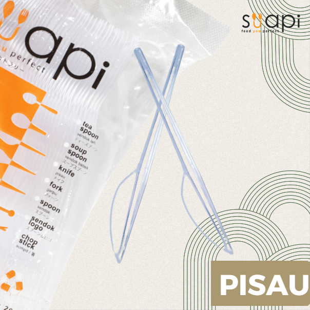 SUAPI PS Pisau Plastik Transparan