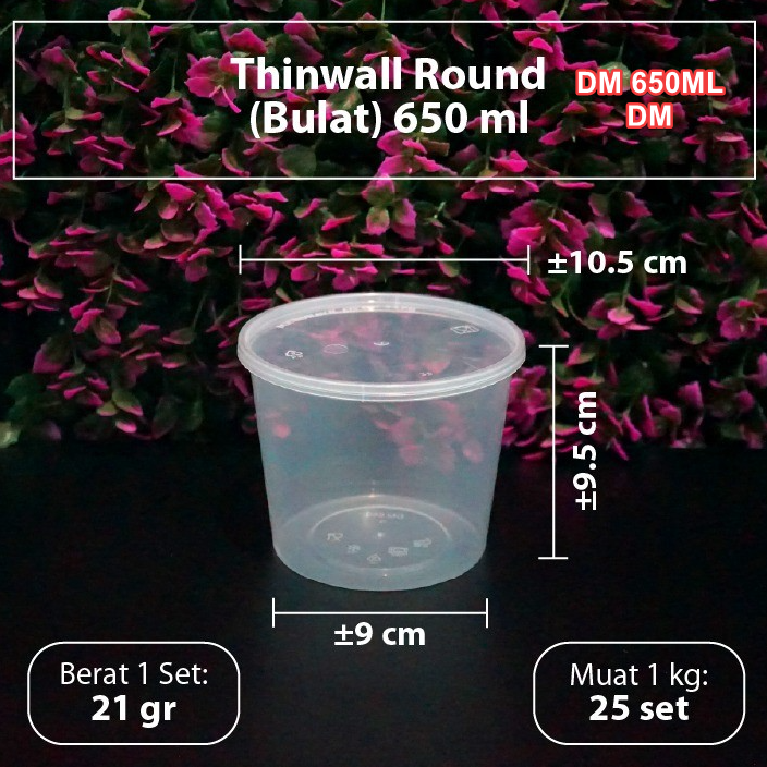 DM Mangkuk 650ml RD