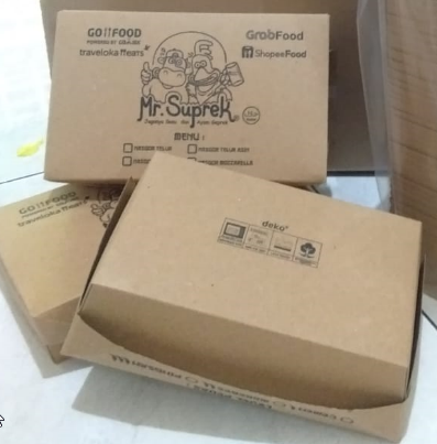 ALV Lunch Box Tanpa Selipan SUPREK Medium Kraft uk18x11x5 