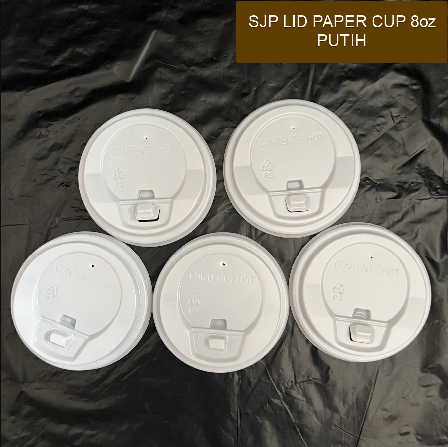 Starindo SJP Lid Paper Cup Dome 8oz 240ml D75 Putih