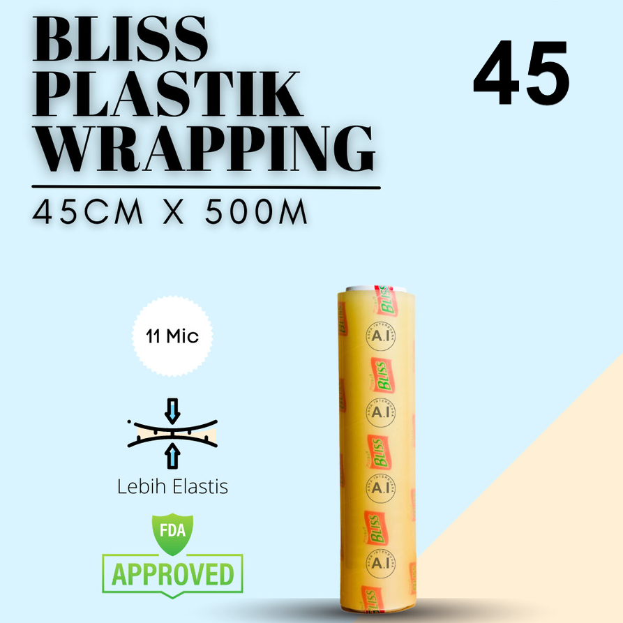 BLISS Cling Wrap 45cmx500m 11mic