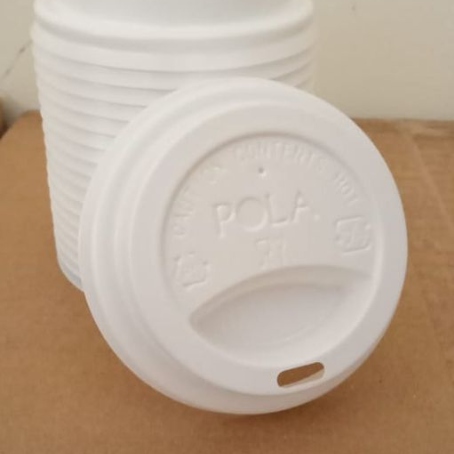 POLA HIPS Lid Hot Cup Dome 8oz 240ml D79 D83 Putih