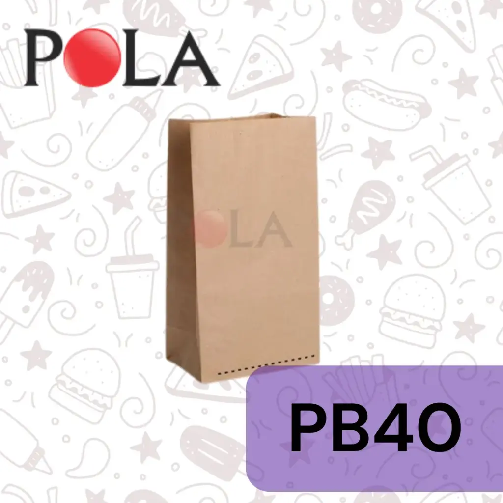 POLA Paperbag 28x20x10 PB 14 Coklat Pak(50)