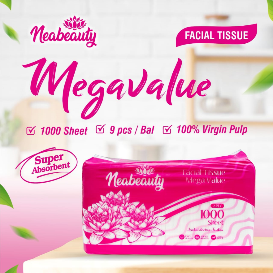 NEABEAUTY Facial Tissue 1000s