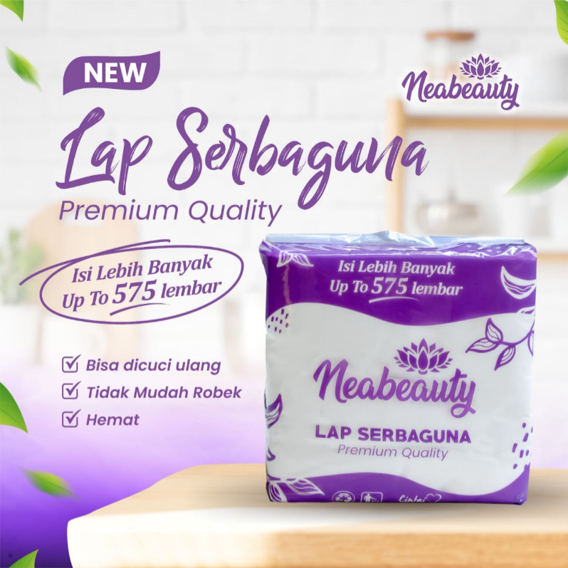 NEABEAUTY Mini Ungu Lap Serbaguna Tissue Pak(575)