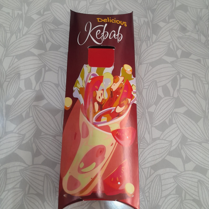 DEKO Box Kebab Merah 9x24cm 250g Pak(100)