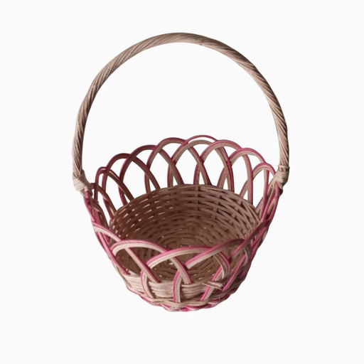 [ALF.BK15] ALF Keranjang Rotan Bulat Rejeng Kecil D15cm