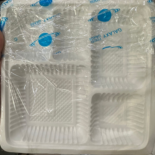 [GLX.TD20] GALAXY HIPS Tray TD 20 20x20 Kotak KD2 sekat 7 Putih