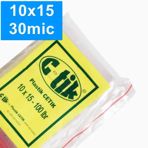 [SBS.10153] Ctik/Cetik Klip 10x15 30mic Pak(100)