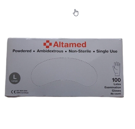 [PSG.STLP] Altamed Sarung Tangan L Latex Putih Pak(50)