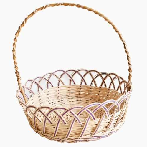 [ALF.D25] ALF Keranjang Rotan Bulat Rejeng Sedang D25cm