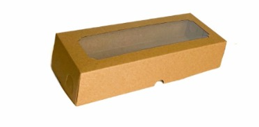 [LUB.17105] LUB Dus Brownies 310gr 17x10x5  Window Kraft  