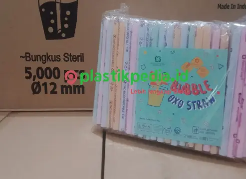 [KMA.P1221] KMA OXO Sedotan Steril 1221 WF Pastel Pak(250)    