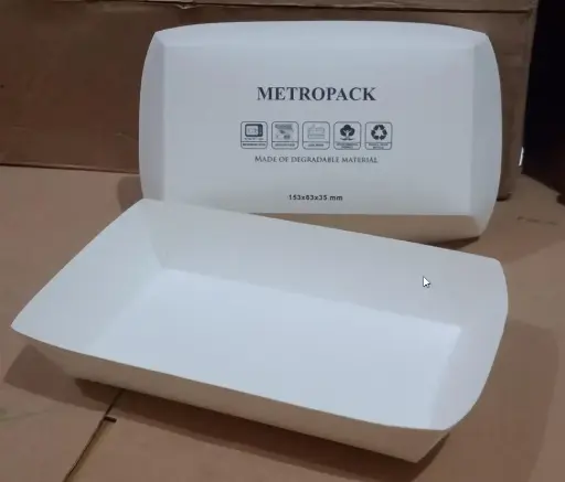 [PPJ.M15181] METRO Paper Tray Medium uk 151x81x35mm Putih