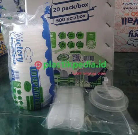 [LJY.FTR11] VICTORY PP Inject Lid Tutup Flip D9cm Natural