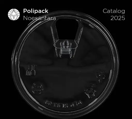 [PLP.N925] POLIPACK PET Lid Sippy Strawless D92.5 New