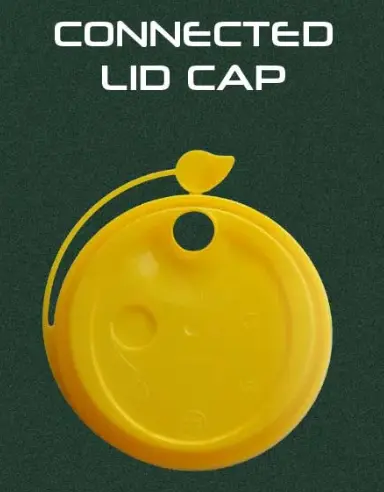 [CMP.KS500] WAL PP Inject Tutup Lid Sambung D9cm Kuning