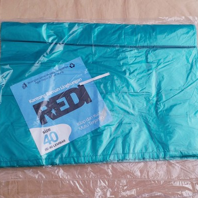 [POS.R40B] REDI Kresek Jumbo 40 Biru (40)