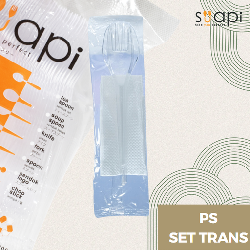 [GTP.SGST] SUAPI PS Set Sendok Garpu Transparant Tissue