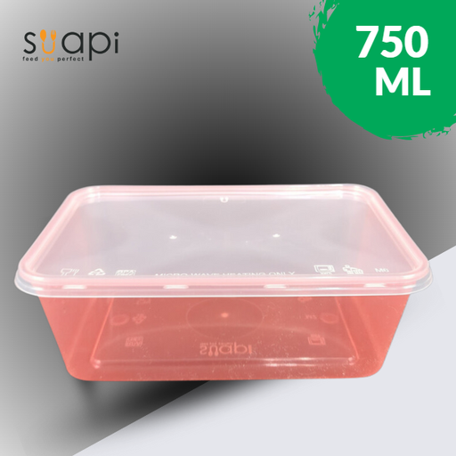 [GTP.750M] SUAPI Thinwall 750ml Merah Pak(25)