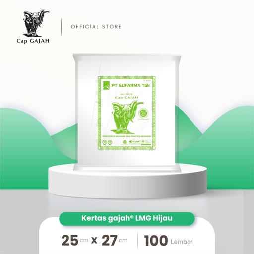 [MAR.G2527] GAJAH Kertas KFC Lito 25x27 Putih Pak(100)